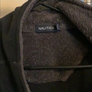 Black vest, size large.double zipper.